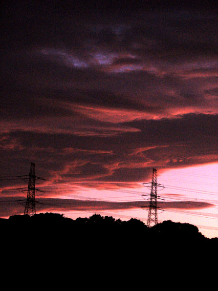 [Sky at sunset(124kB)]
